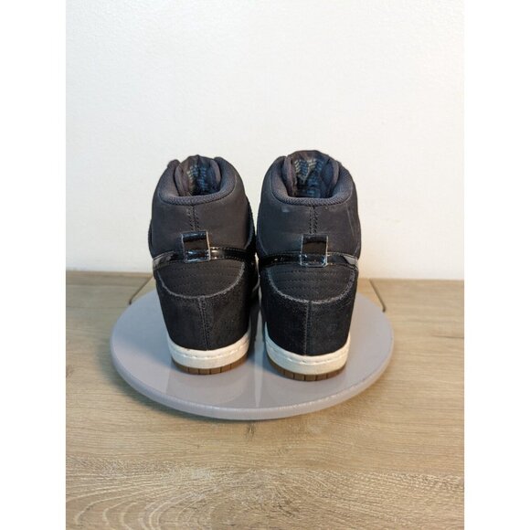 Nike Dunk Sky Hi Essential Hidden Wedge Heel 644877-400 Denim Blue Gum High 6.5 - Picture 5 of 11